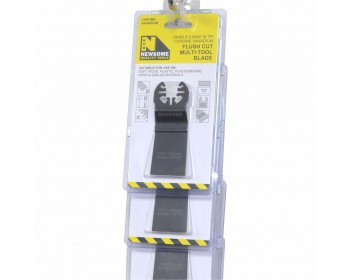 Clip Strip of 34mm x 0.6mm 18 TPI CRV Flush Cut Multi-Tool Blades